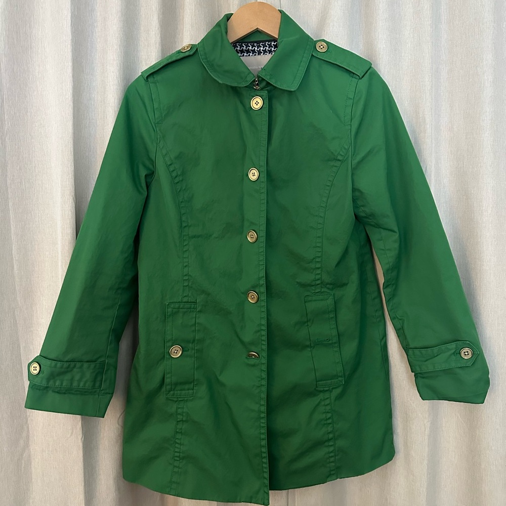 Banana Republic Green Women's Button-Front Coat